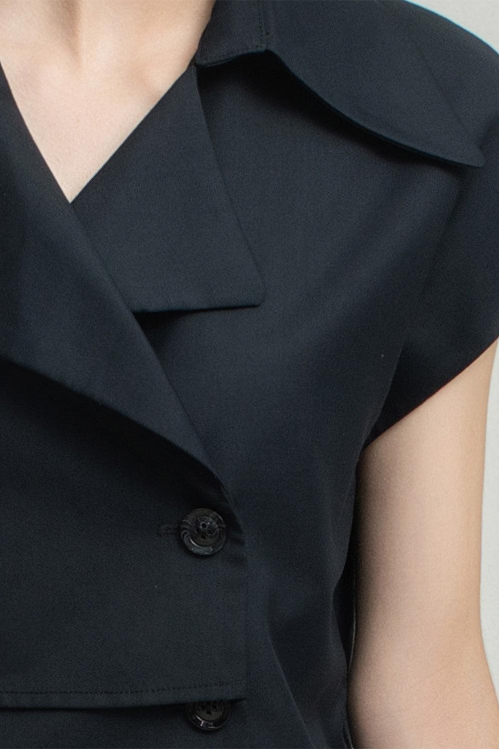 Paris Layered Button Polyester Shirt