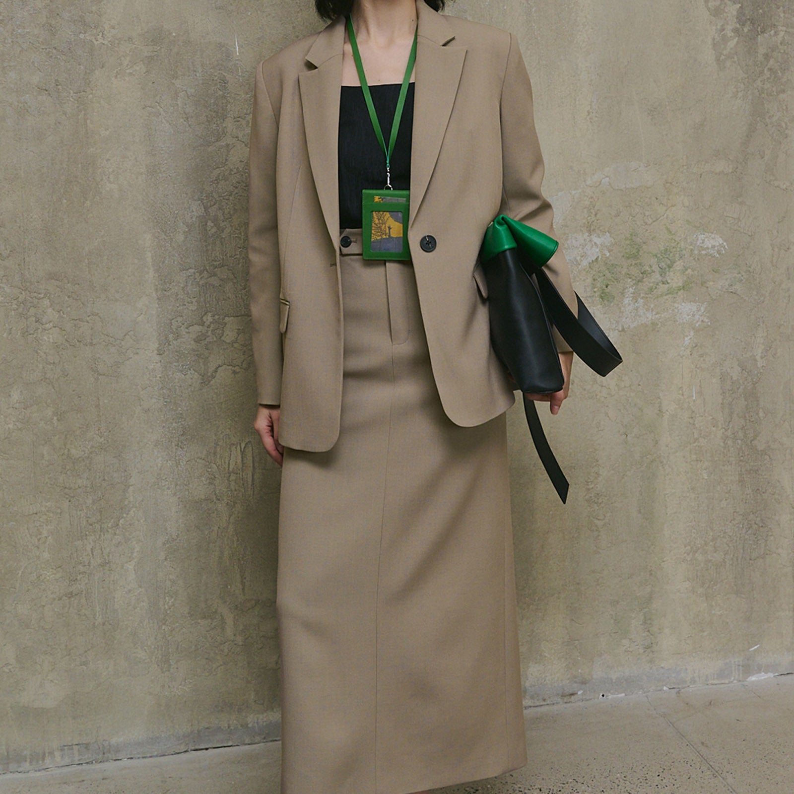 Orped Straight Skirt