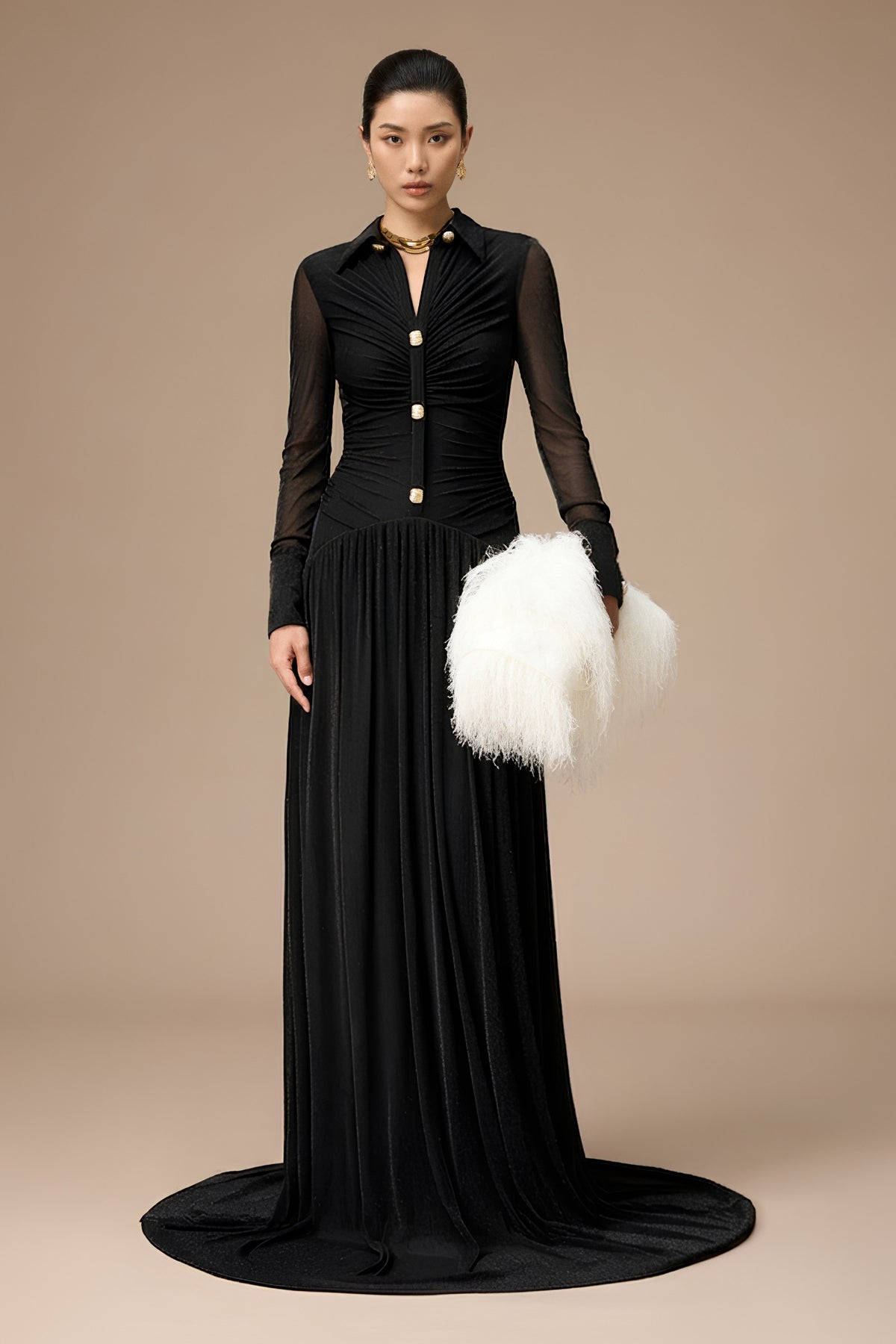 Clichy Collared Maxi Dress