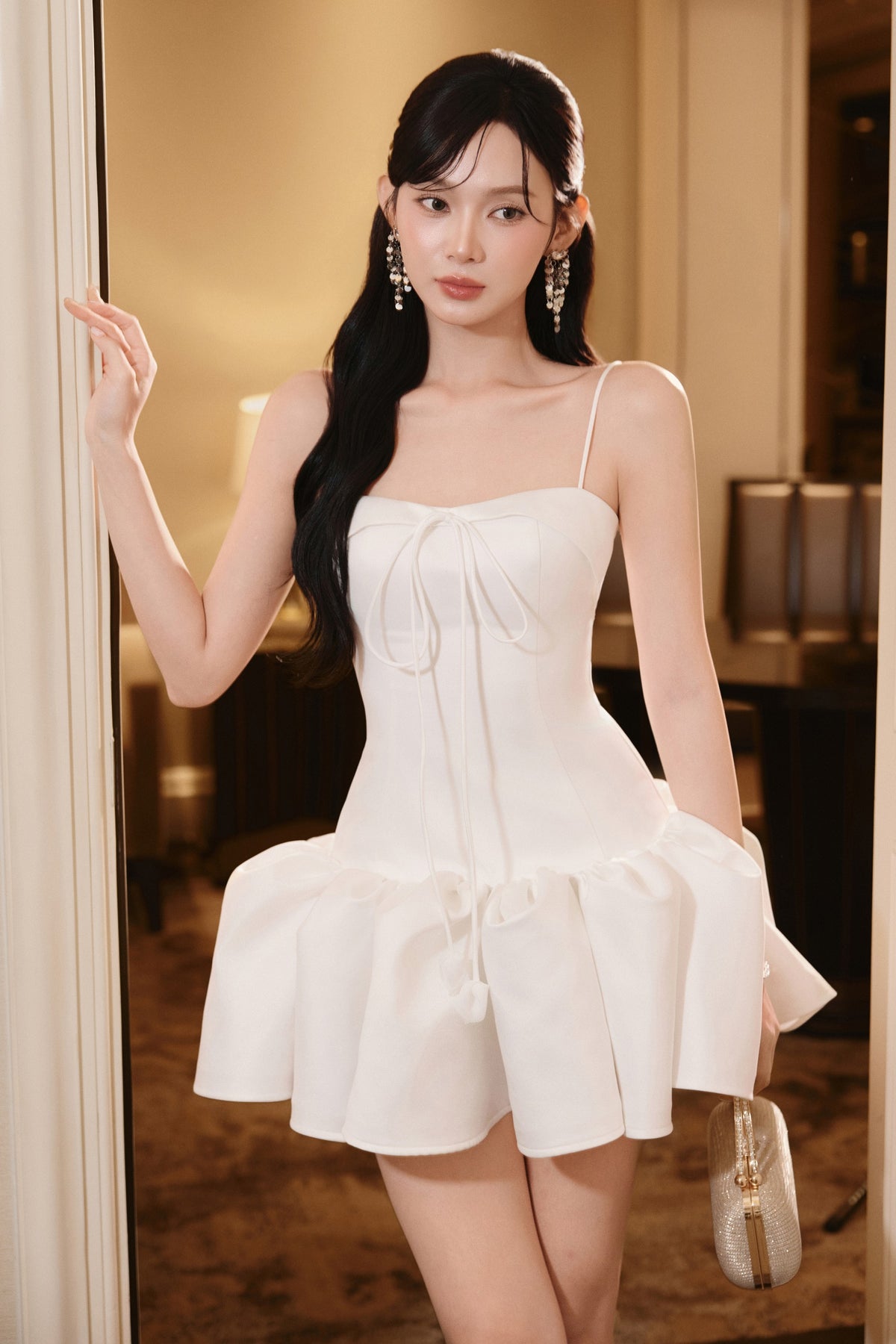 Lus Sweetheart Mini Dress