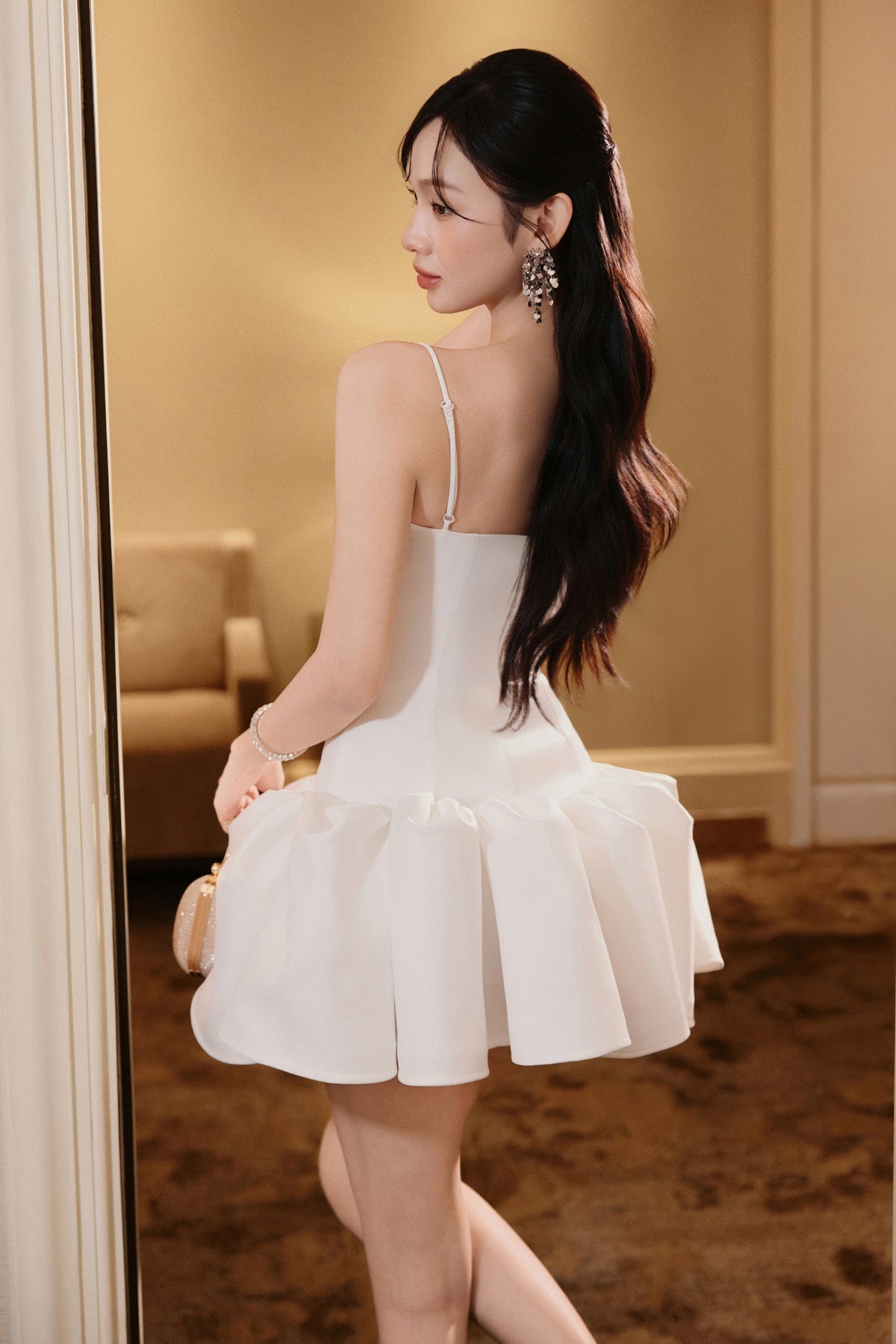 Lus Sweetheart Mini Dress