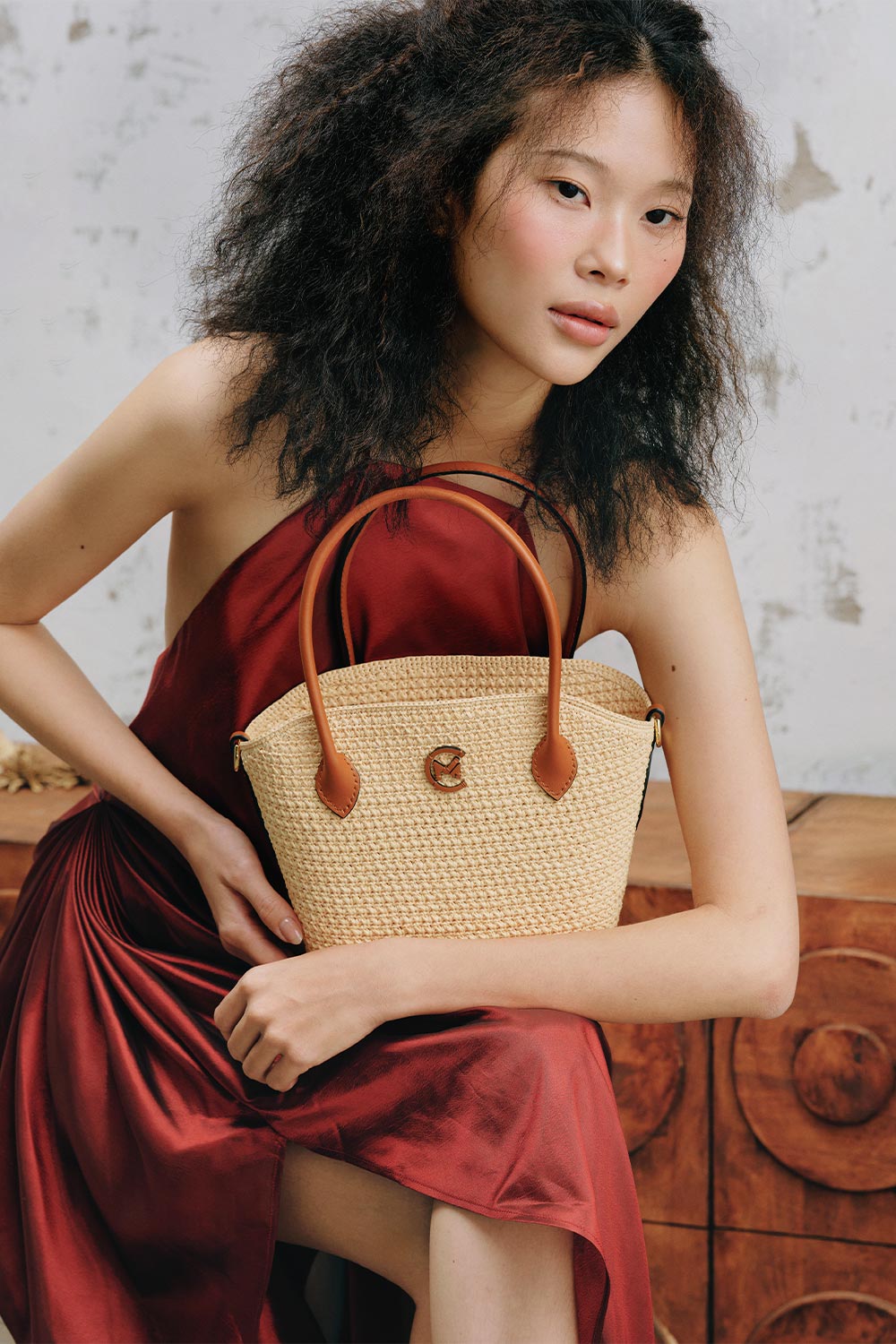 Palea Raffia Bag