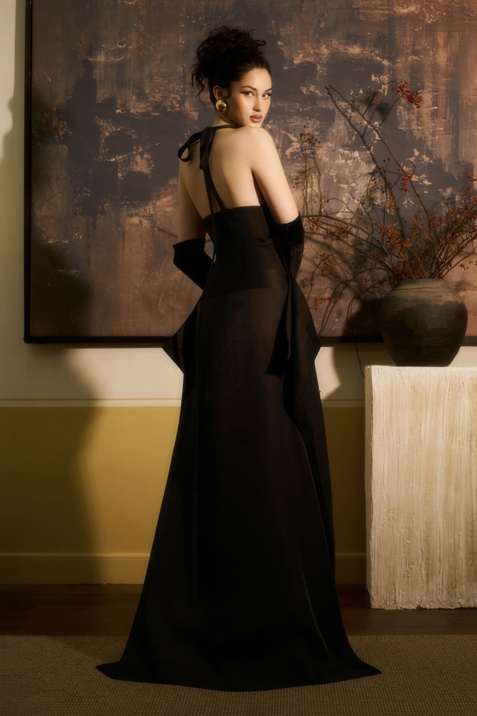 Huyen Di Halter Maxi Dress