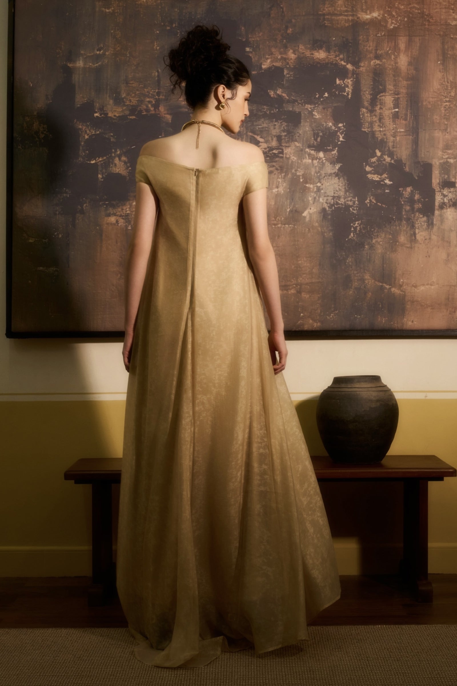 Yen Dung Off-Shoulder Maxi Dress