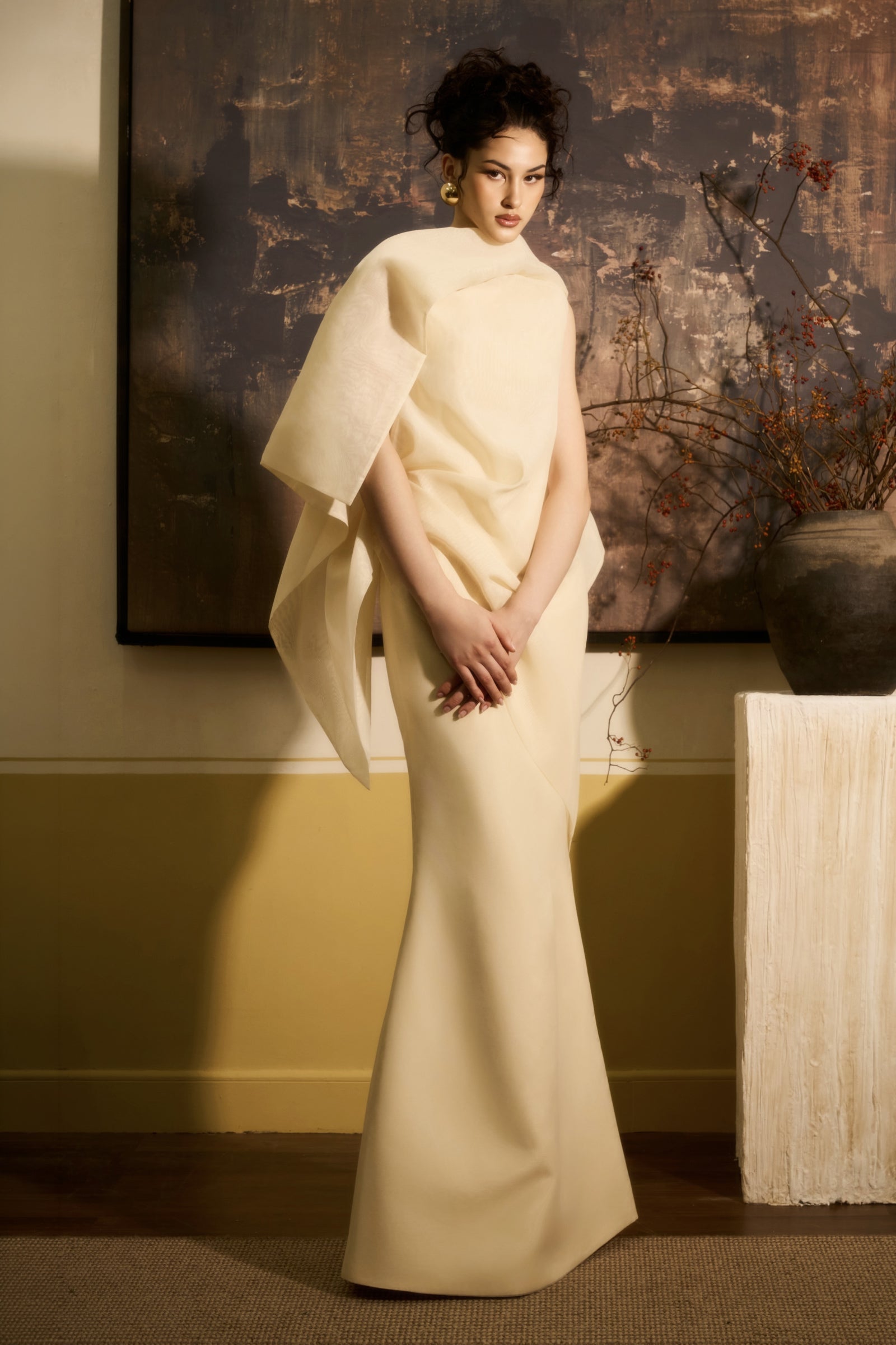 Nhu Van Draped Maxi Dress