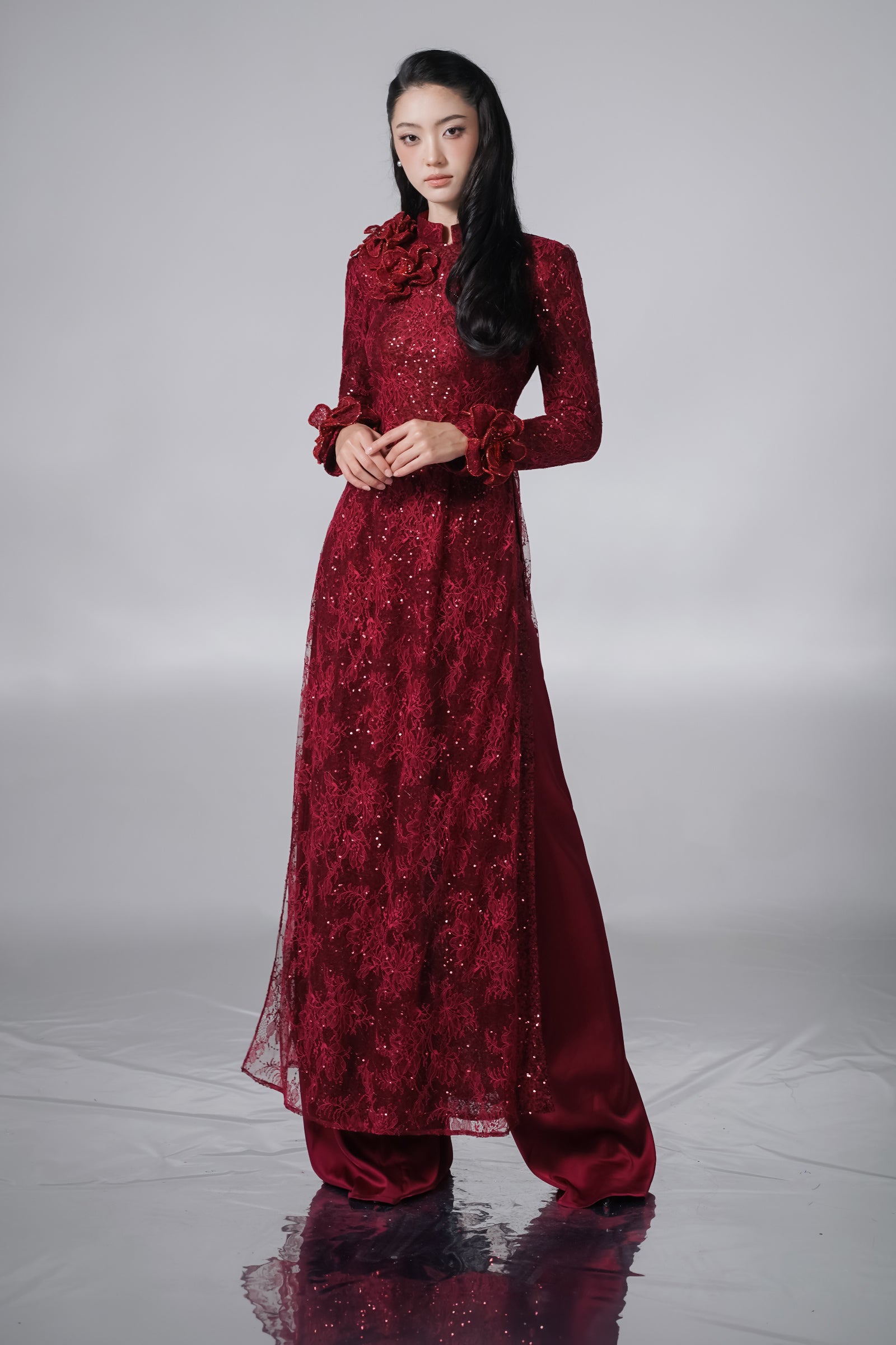 Hai Duong Mandarin Ao Dai Set