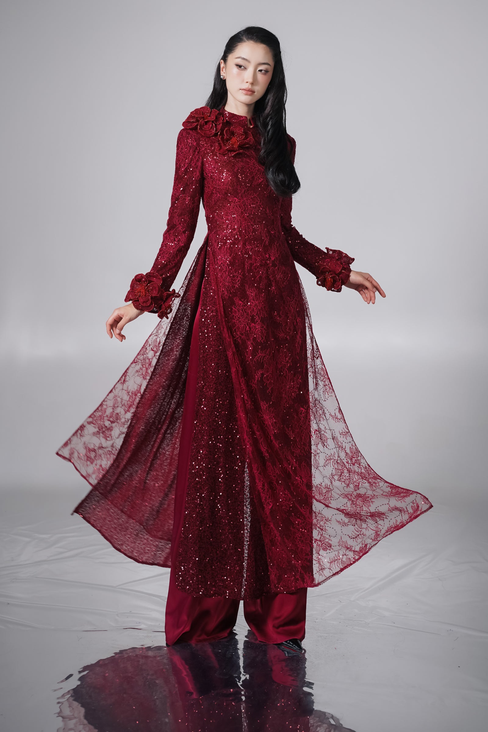 Hai Duong Mandarin Ao Dai Set