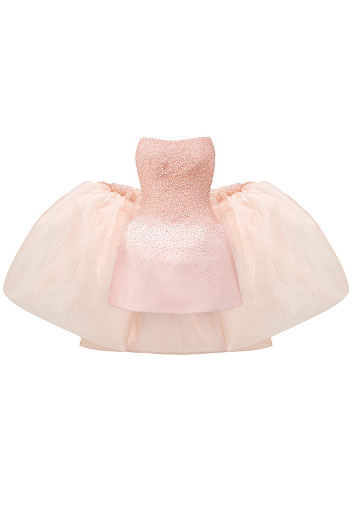 Cadence A-line Cape Sleeve Mini Dress - MEAN BLVD