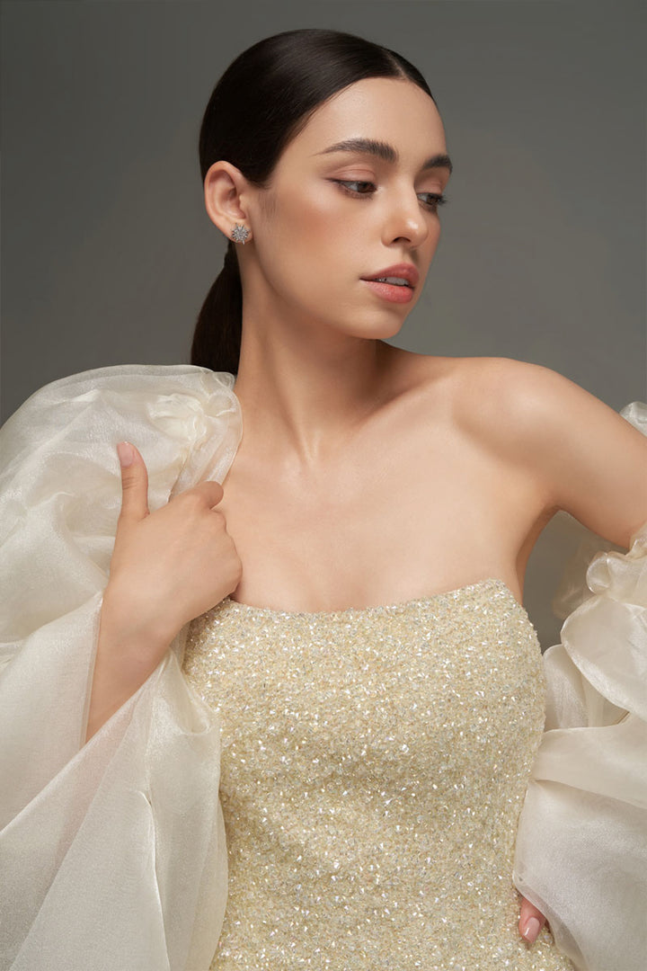 Cadence A-line Cape Sleeve Mini Dress - MEAN BLVD