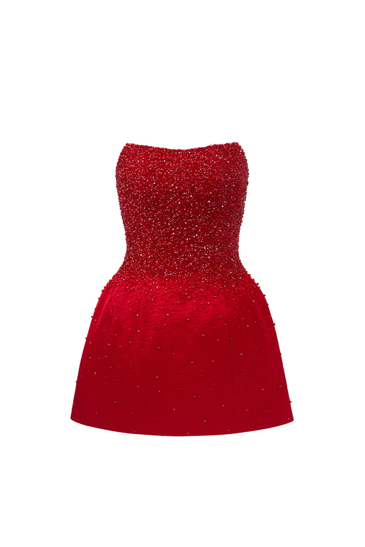 Cadence A-line Cape Sleeve Mini Dress - MEAN BLVD