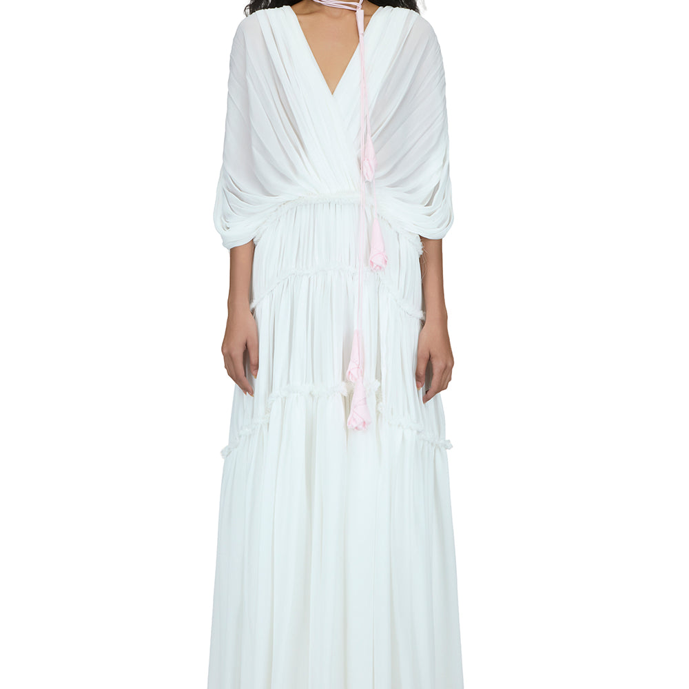 Cael Draped Maxi Dress - MEAN BLVD