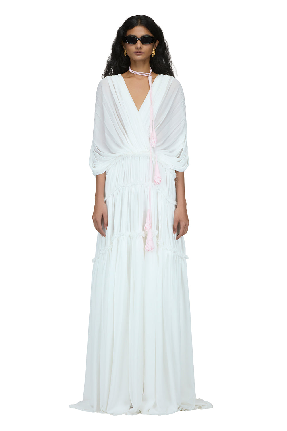 Cael Draped Maxi Dress - MEAN BLVD