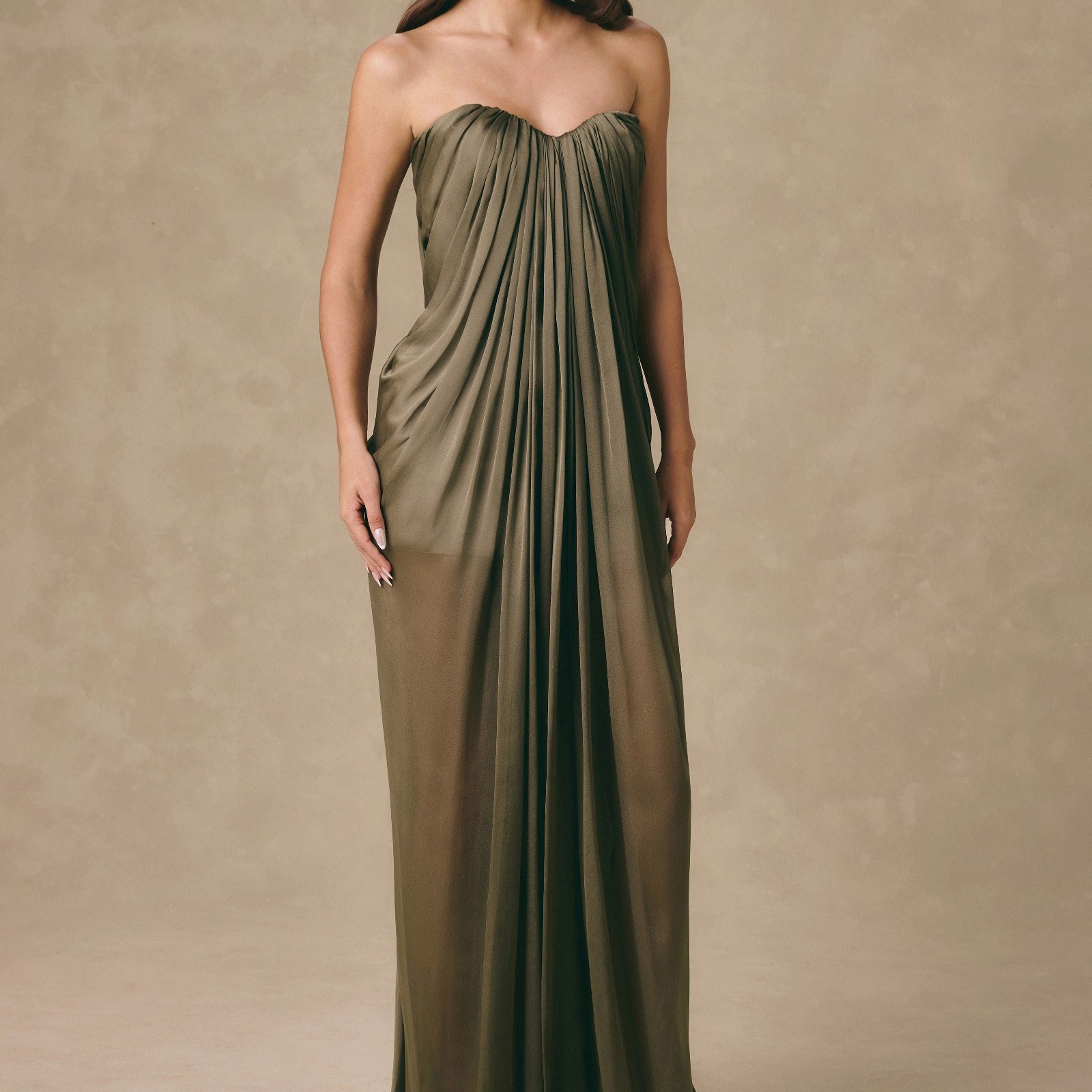 Calypso Draped Maxi Dress - MEAN BLVD