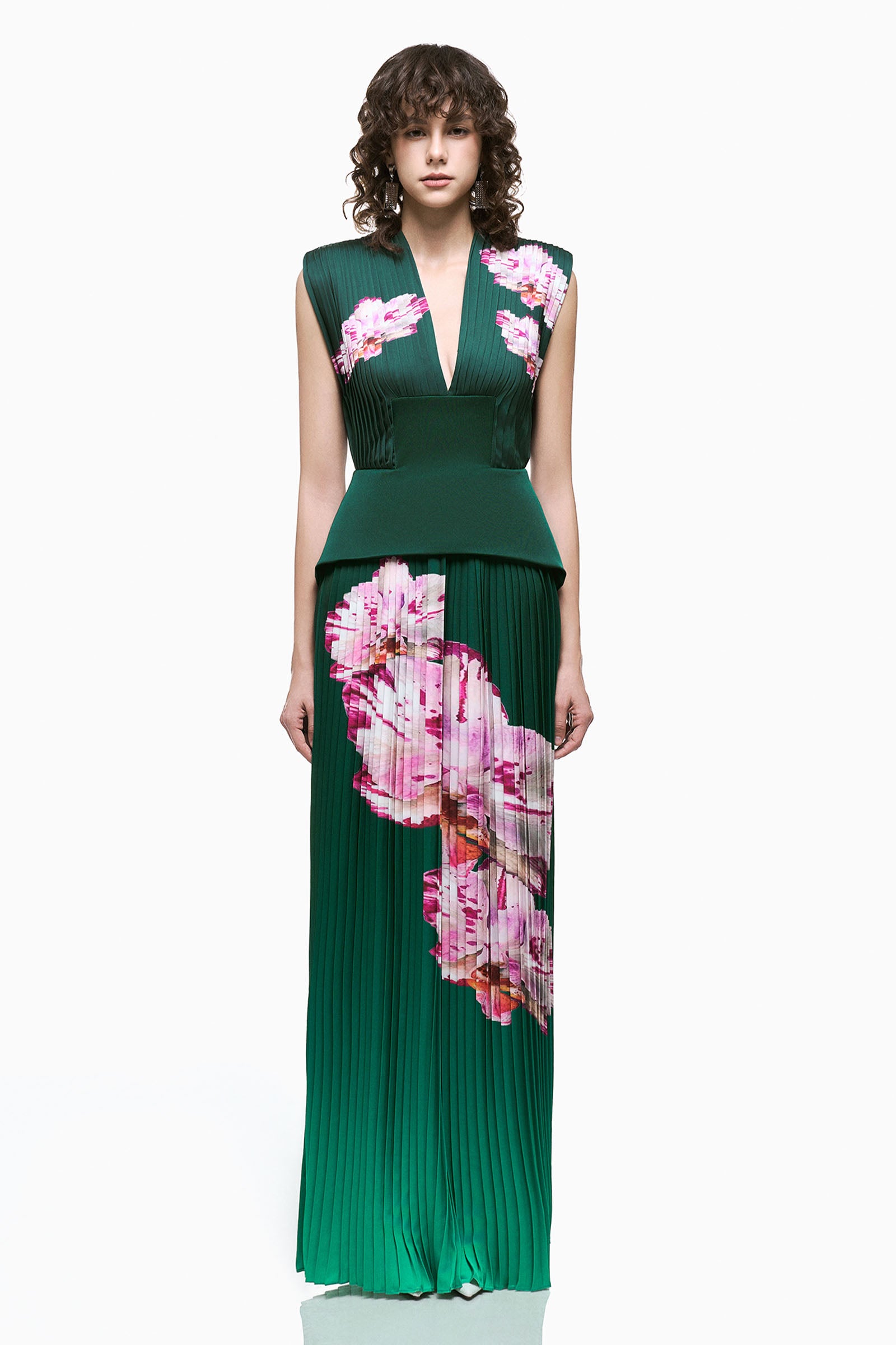 Camellia V-Neck Maxi Dress - MEAN BLVD