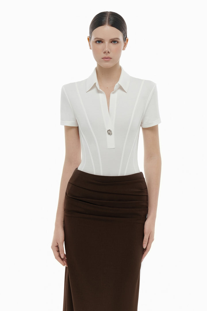 Camille Bodycon Button Shirt - MEAN BLVD