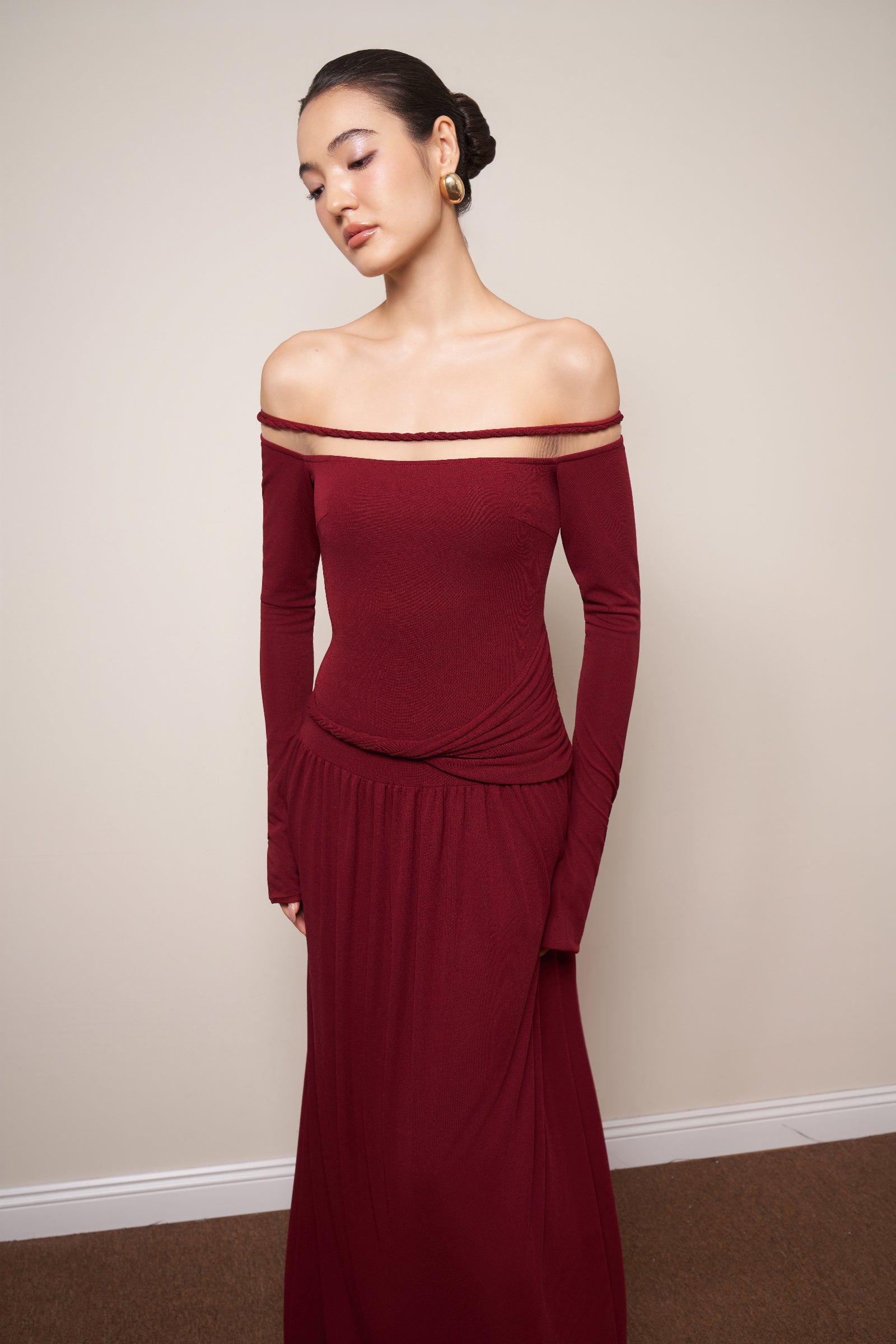 Sandra Off-Shoulder Maxi Dress