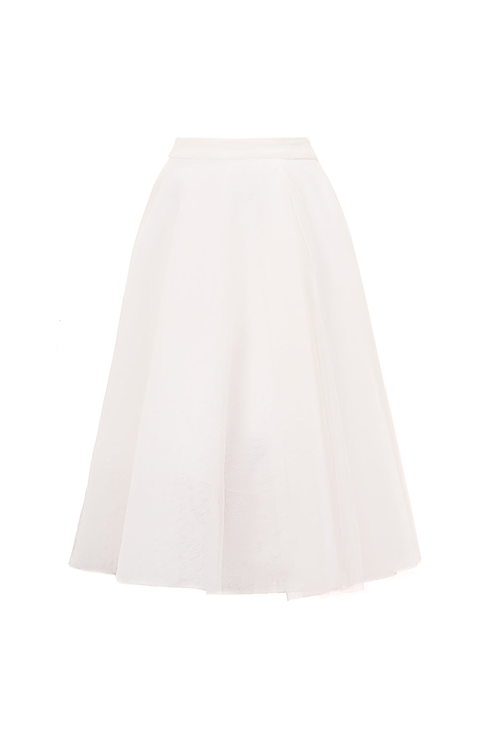 Sophia A-line Flared Tulle Midi Skirt