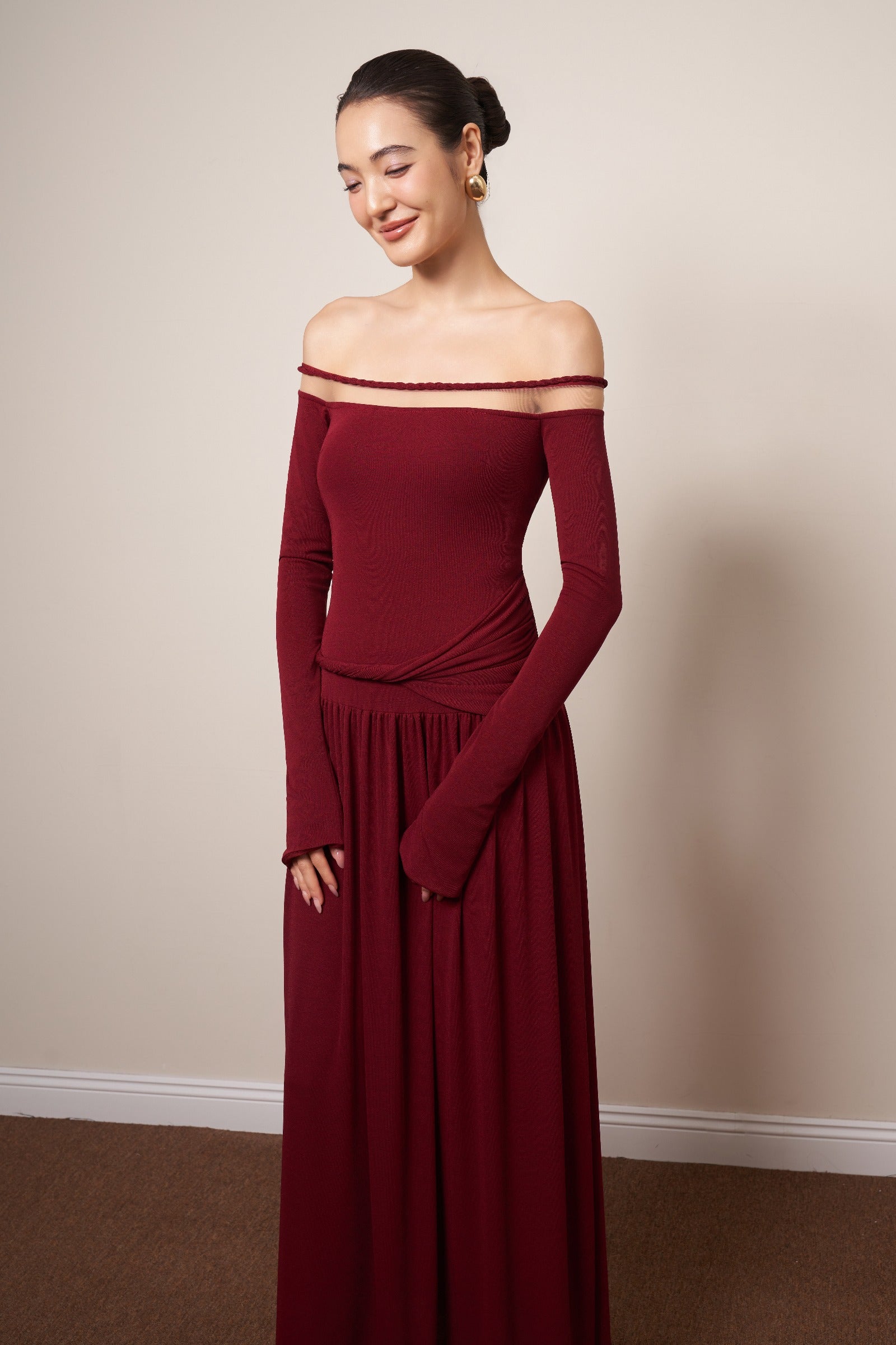 Sandra Off-Shoulder Maxi Dress