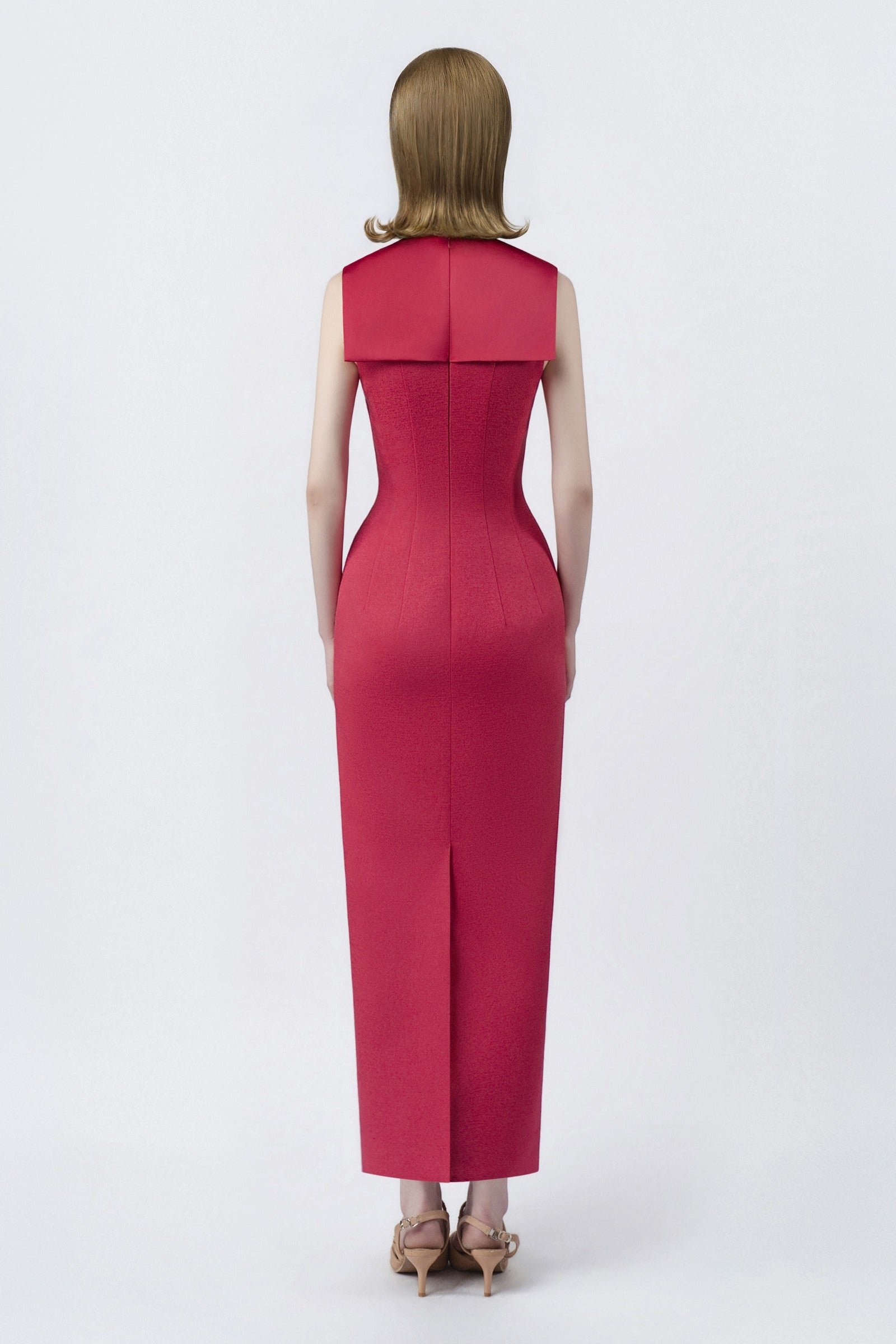 Carina Keyhole Neck Maxi Dress