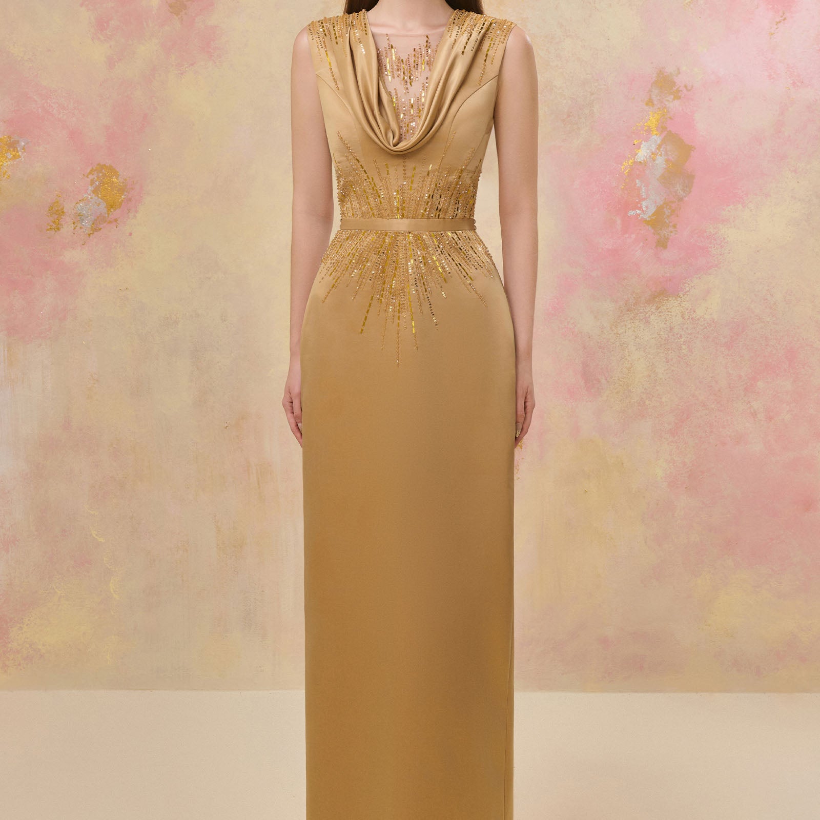 Cassopie Cowl Maxi Dress - MEAN BLVD