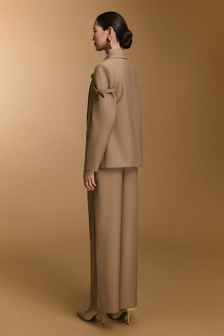 Ceci Straight Draped Pants - MEAN BLVD