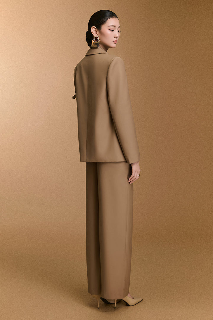 Ceci Straight Draped Pants - MEAN BLVD