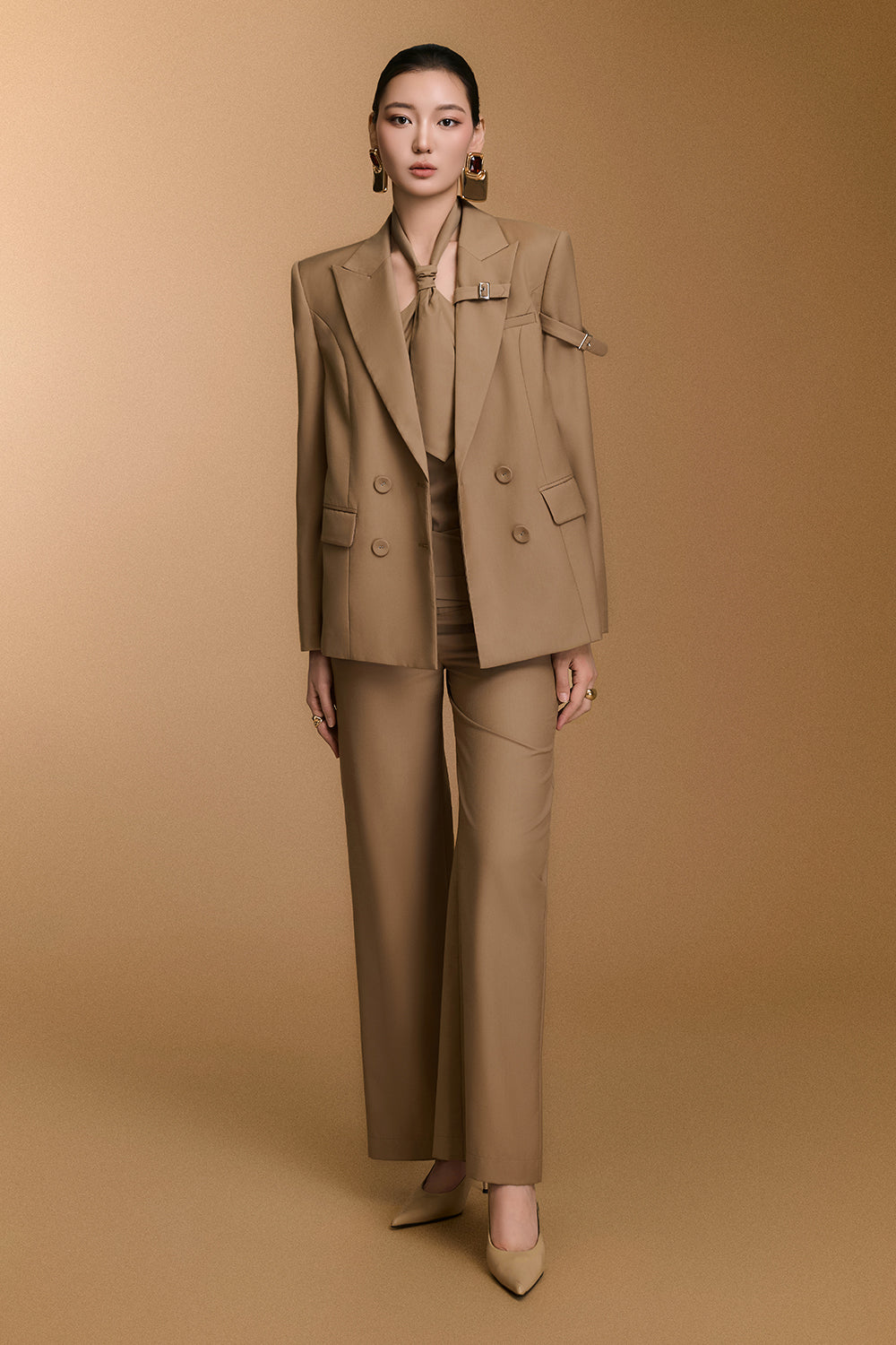 Ceci Straight Draped Pants - MEAN BLVD