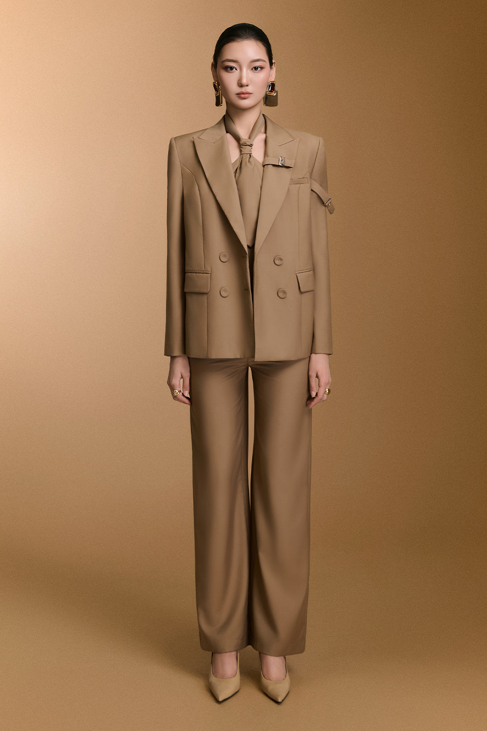 Ceci V-Neck Button Blazer - MEAN BLVD