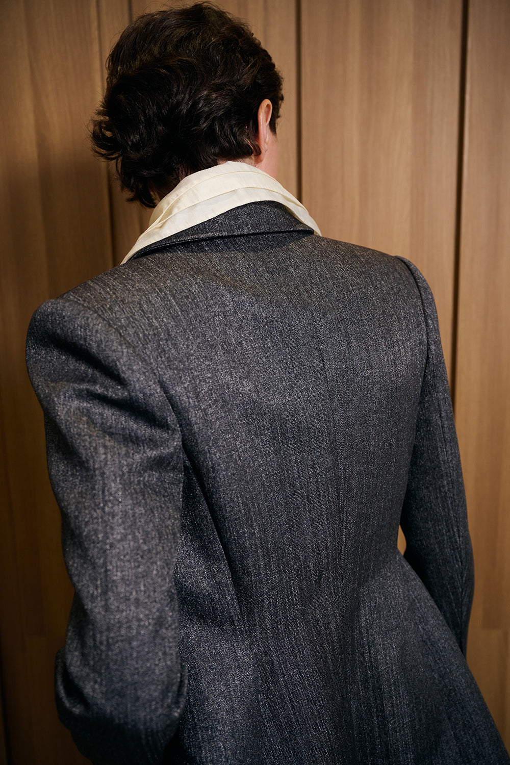 Cedar Peplum Twill Blazer