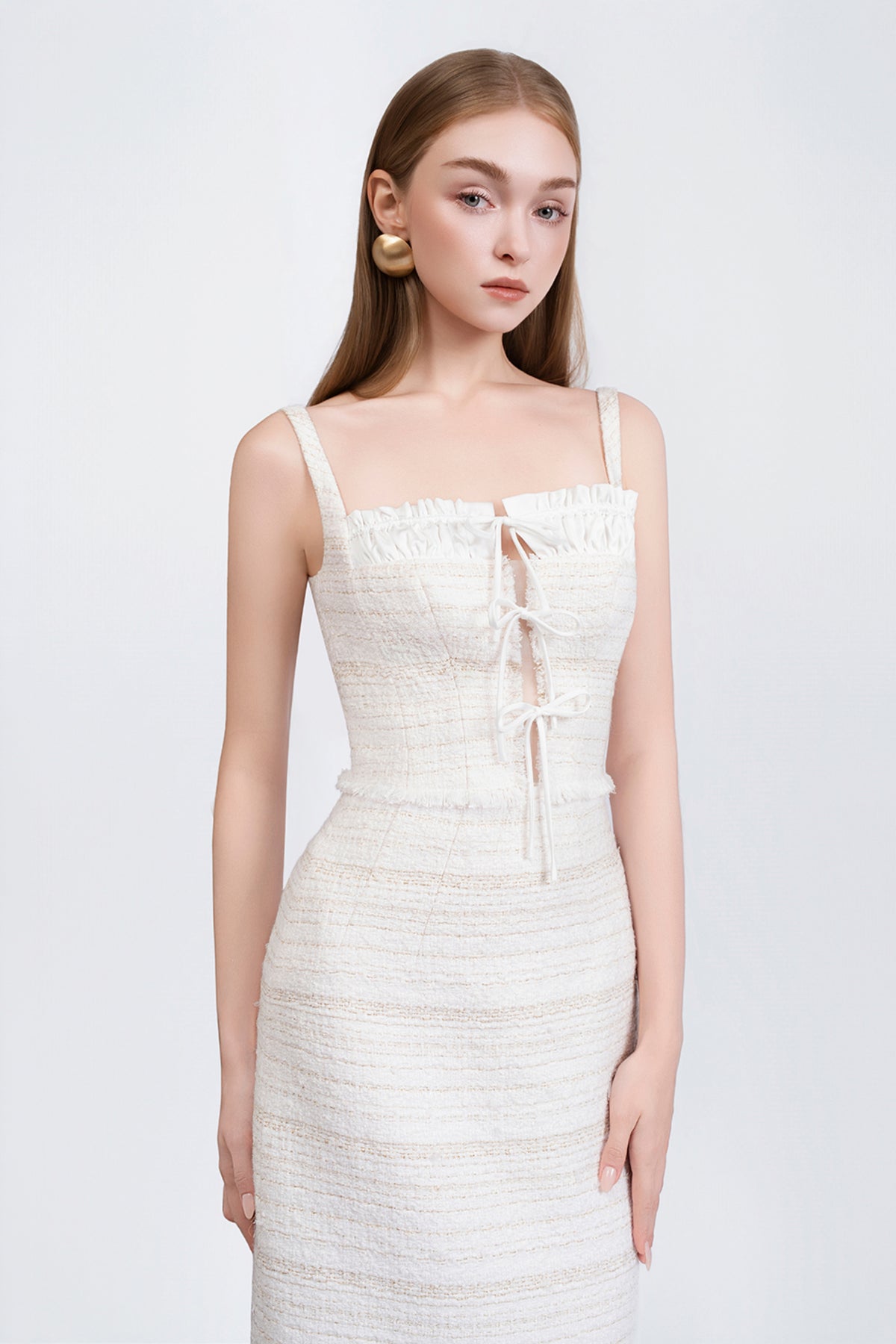 Céleste Square Neck Maxi Dress