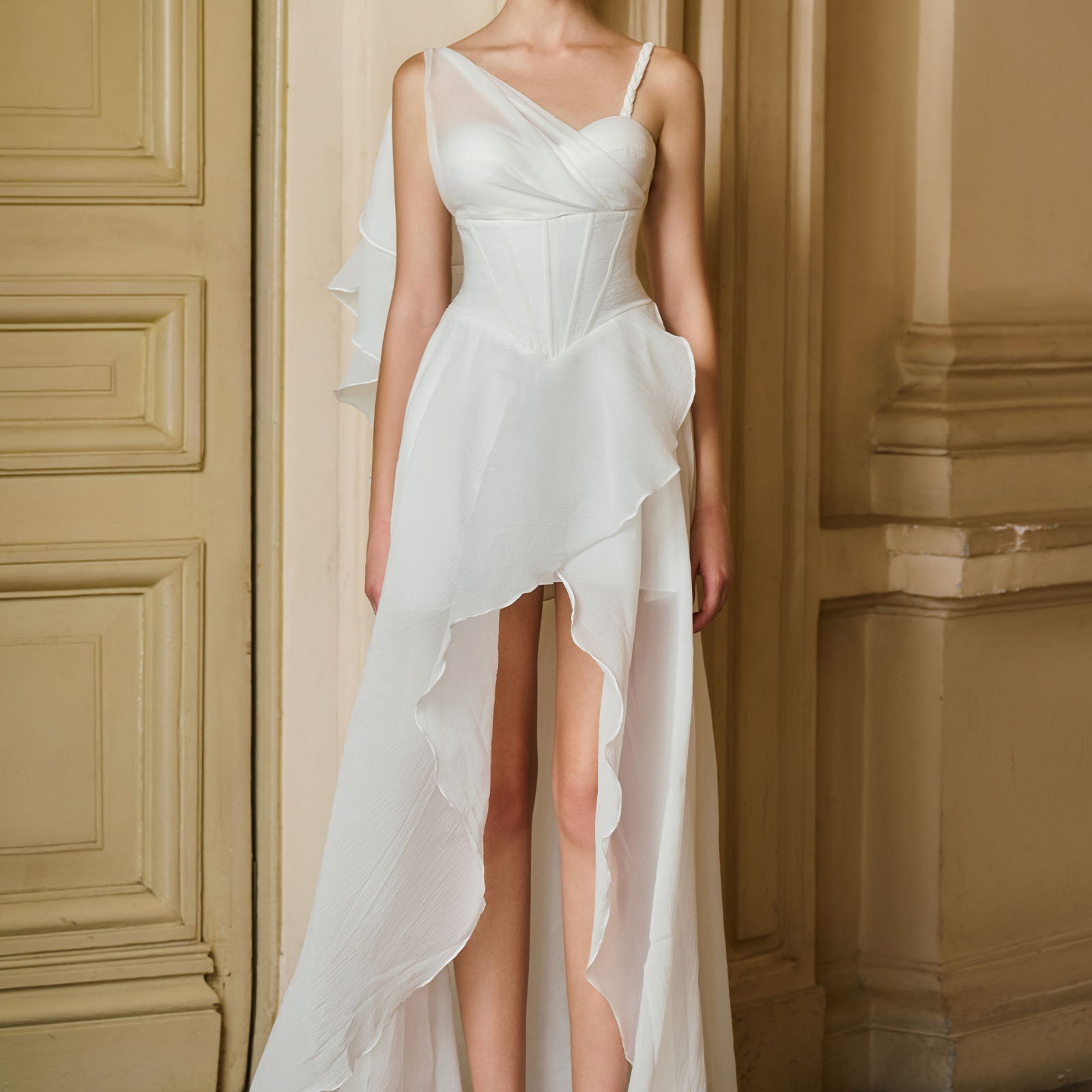 Celeste Asymmetric Maxi Dress - MEAN BLVD