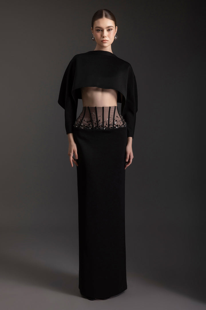 Celestial Cape Sleeve Rhinestone Set - MEAN BLVD