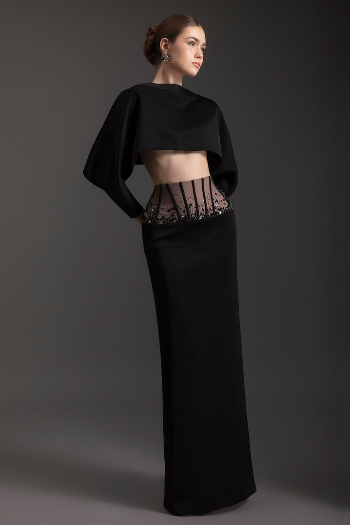 Celestial Cape Sleeve Rhinestone Set - MEAN BLVD