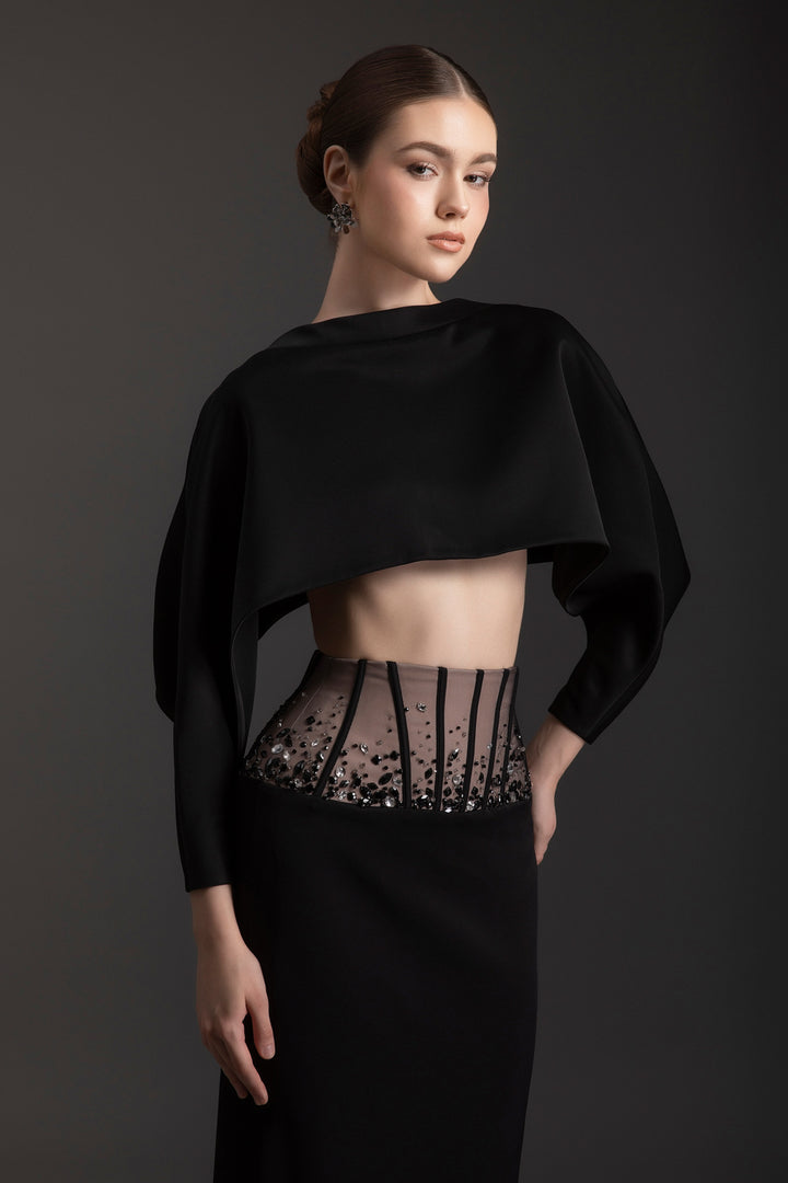 Celestial Cape Sleeve Rhinestone Set - MEAN BLVD