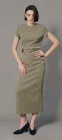 Cherly Round Neck Midi Dress - MEAN BLVD