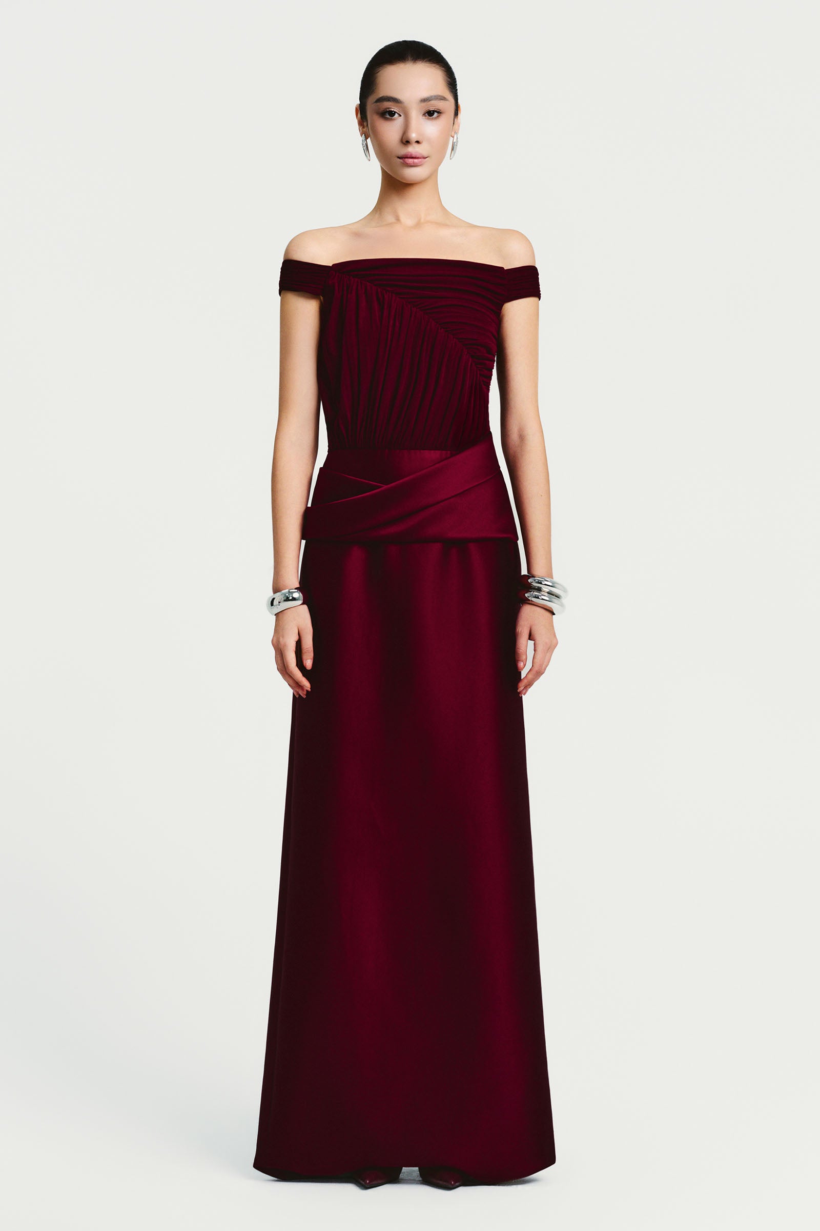Ciel Off-Shoulder Maxi Dress - MEAN BLVD