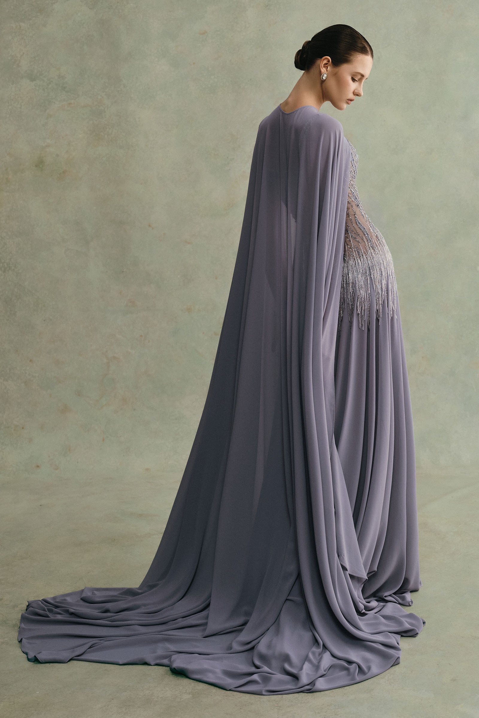 Cinder Round Neck Cape - MEAN BLVD