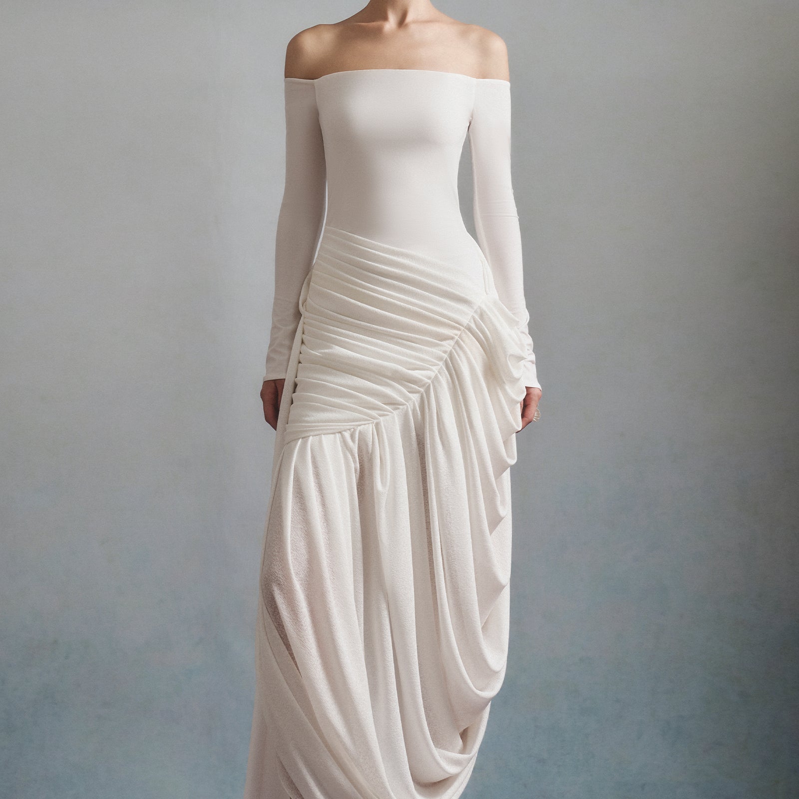 Clair Draped Maxi Dress - MEAN BLVD