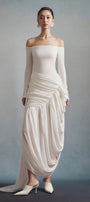 Clair Draped Maxi Dress - MEAN BLVD