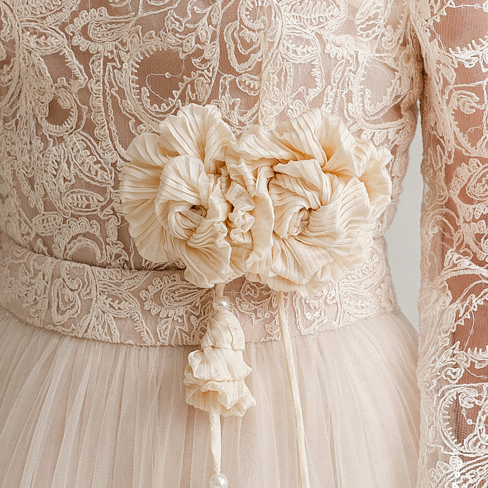 Floral Polyester Brooch