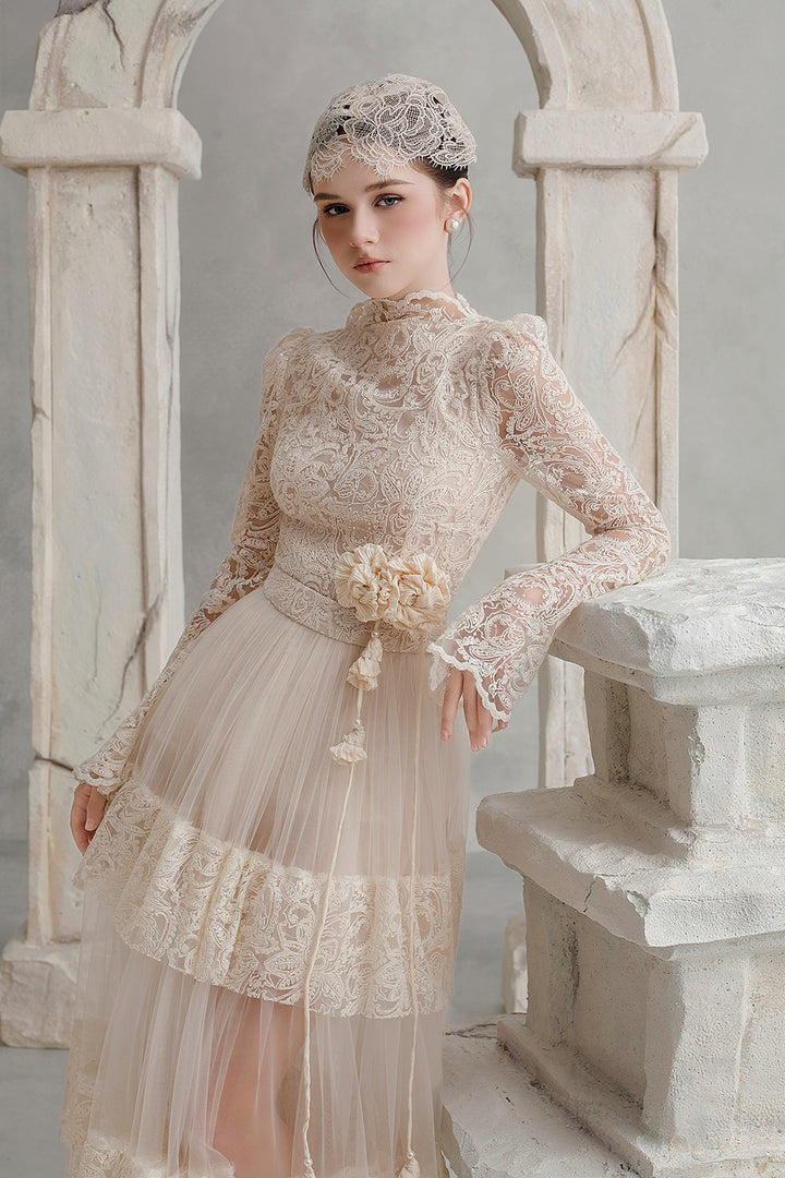 Clara A-line Pleated Skirt - MEAN BLVD