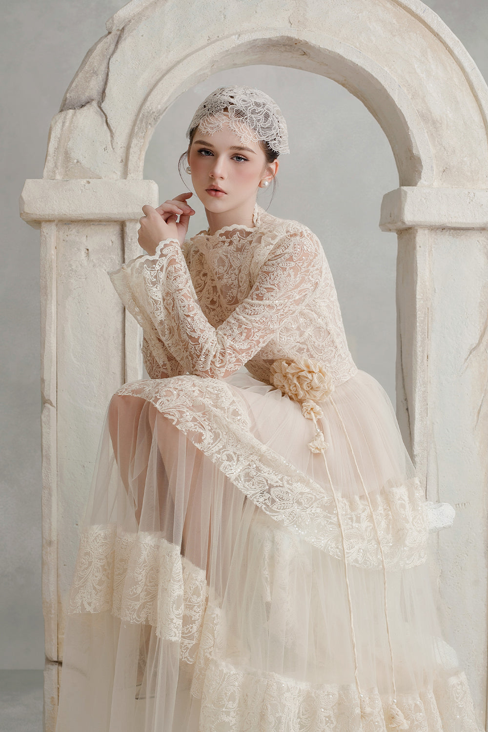 Clara High Neck Applique Top - MEAN BLVD