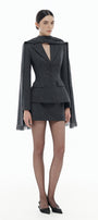 Clara Peplum Button Blazer - MEAN BLVD