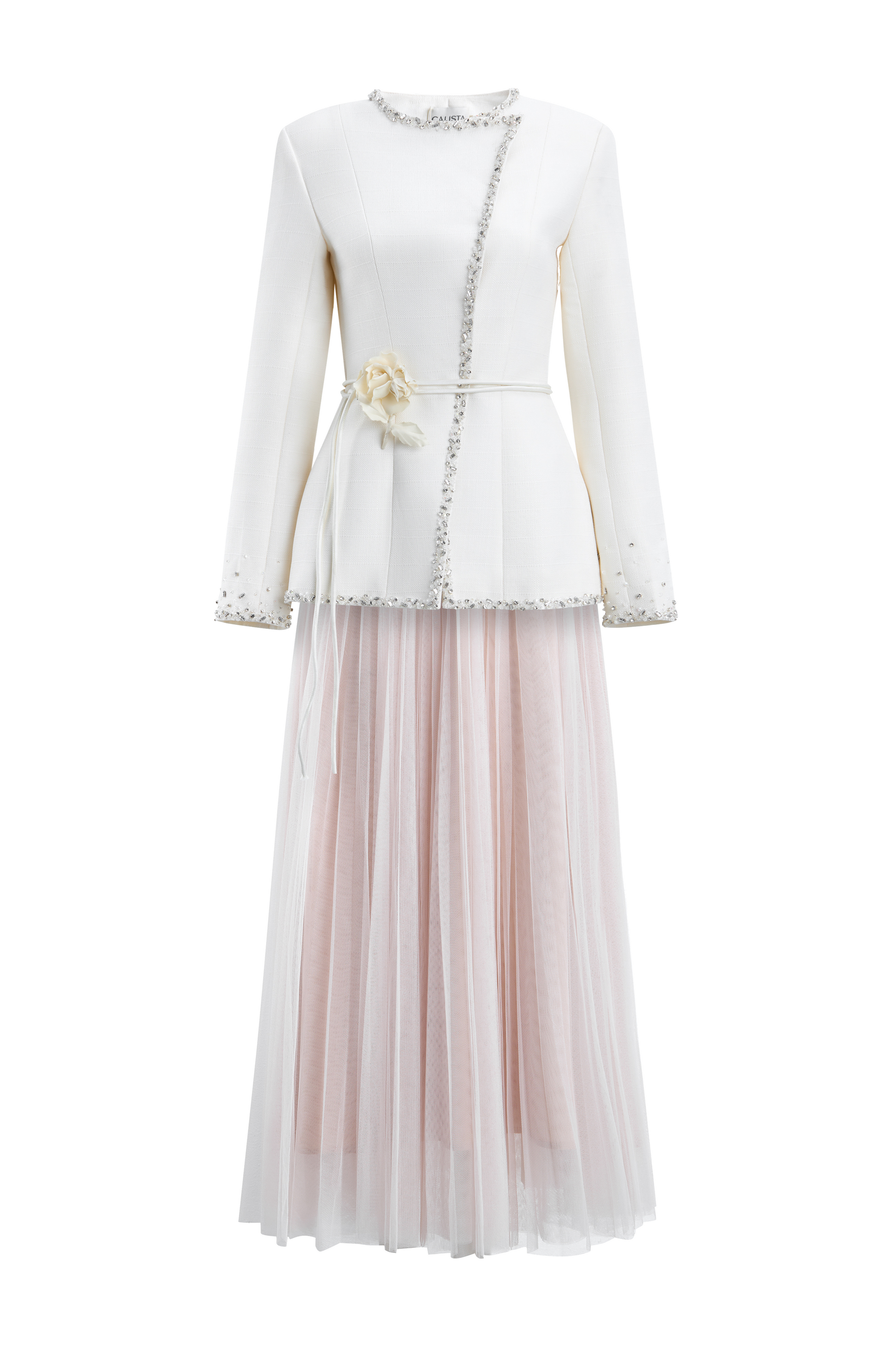 Clemence Round Neck Applique Set