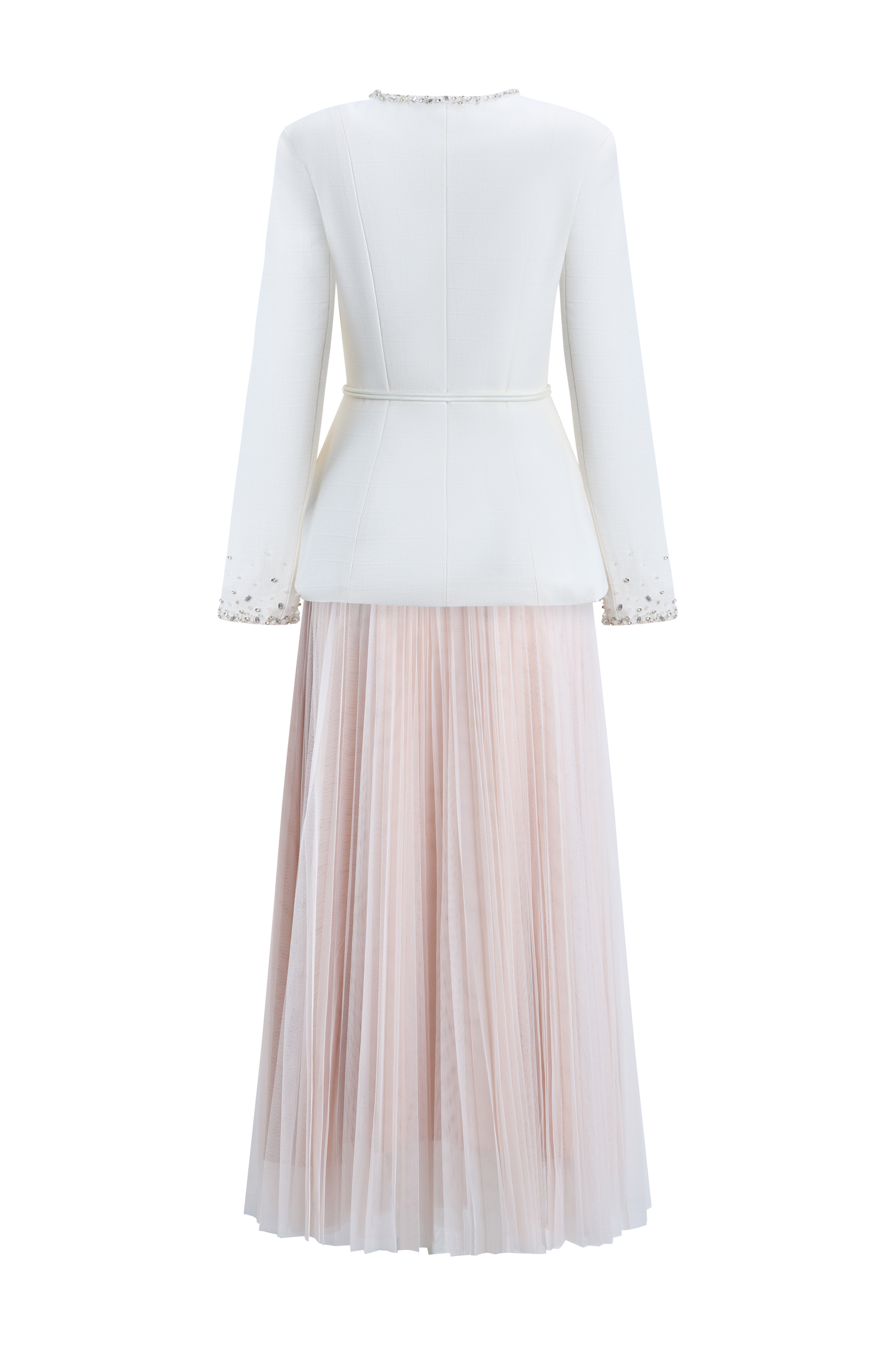 Clemence Round Neck Applique Set