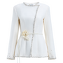 Clémence Peplum Rhinestone Blazer