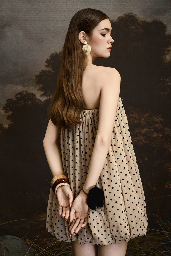 Clio Bubble Draped Mini Dress - MEAN BLVD