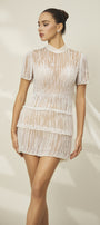 Cloudy Glitter Mini Dress - MEAN BLVD