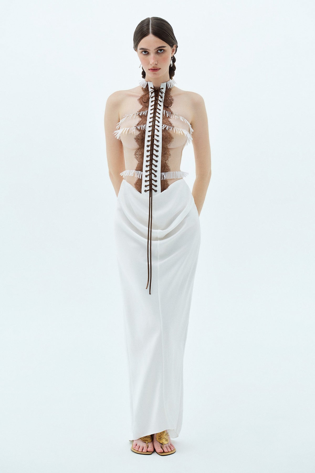Columna Draped Maxi Dress - MEAN BLVD