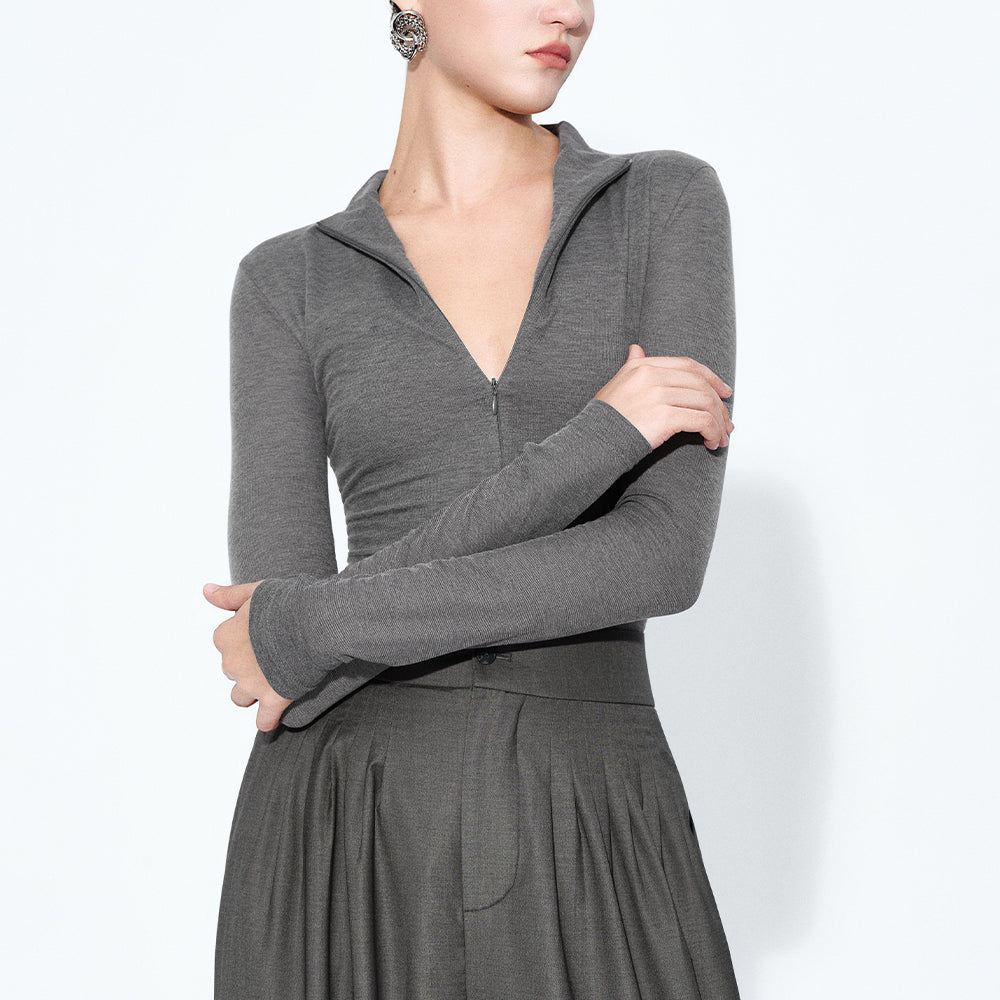 Cooli V-Neck Bodysuit - MEAN BLVD